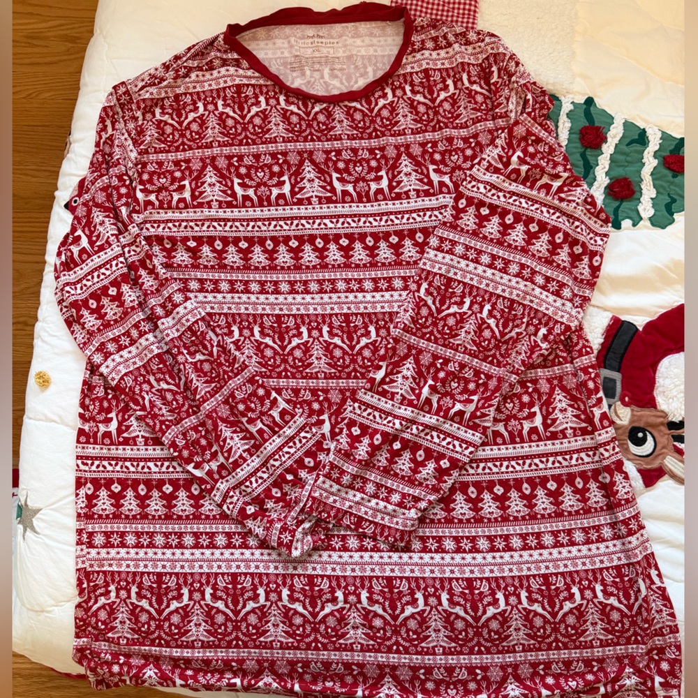 Little Sleepies Reindeer Cheer men’s long sleeve top